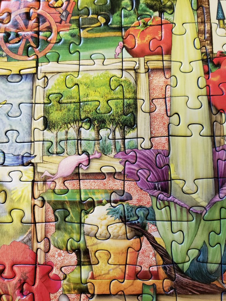 Close up photo of puzzle pieces