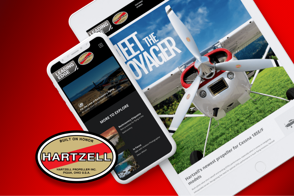 Hartzell Leading Edge Magazine Tablet and Mobile screenshots