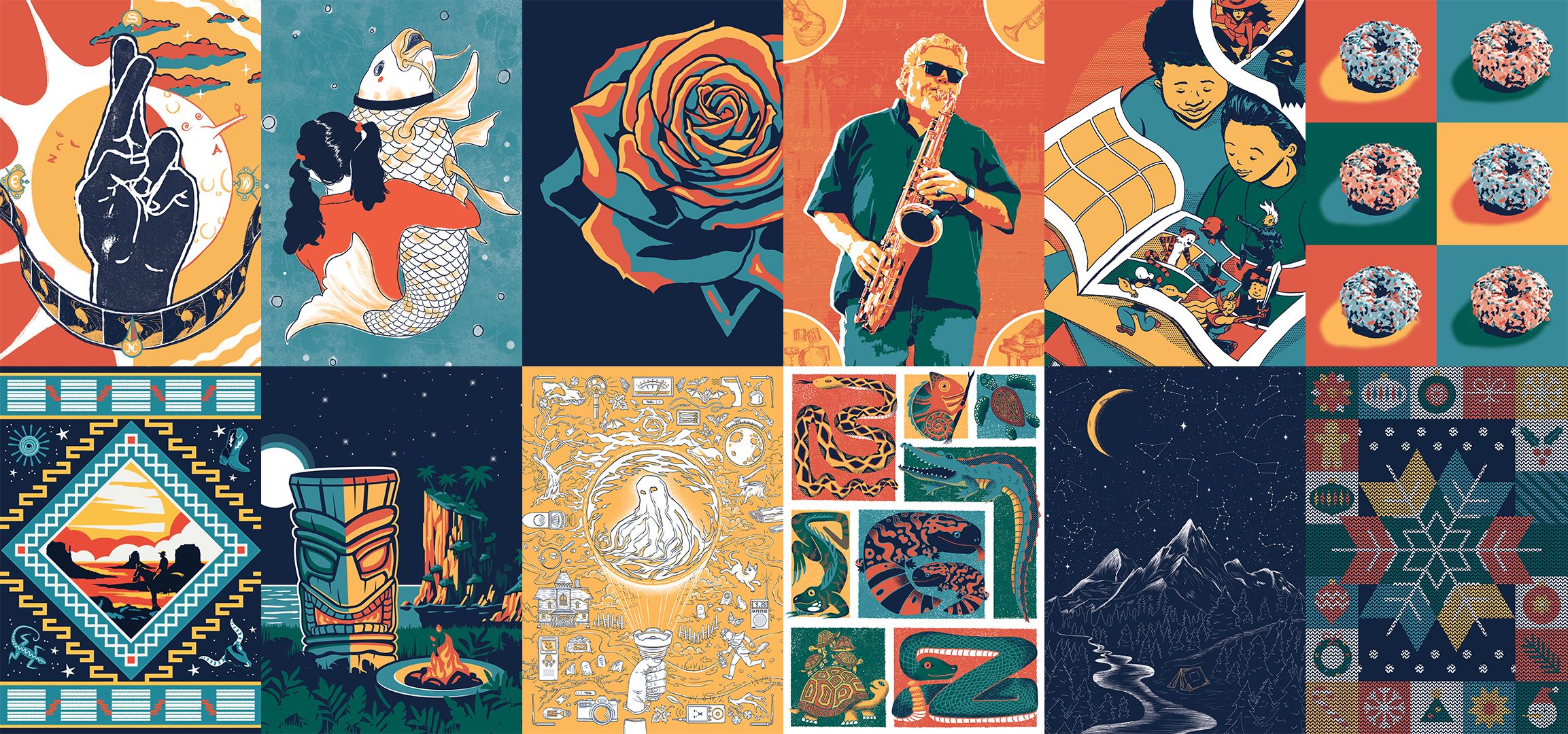 Every Day is a Celebration illustrations